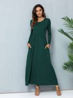 Regular Fit Dark Green Casual Women Clothing 585