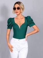  Elegant Dark Green Women Tops, Blouses  Tee 5730