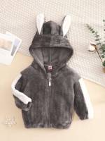 Regular Fit Long Sleeve Colorblock Dark Grey Baby Clothing 5284