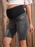 Dark Grey Colorblock Maternity 1808