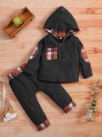 Long Sleeve Casual Hooded Regular Fit Baby Clothing 6527