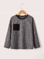  Casual Colorblock Long Sleeve Boys Clothing 7551