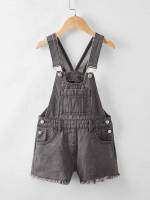  Plain Short Dark Grey Girls Clothing 5904