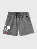  Regular Fit Dark Grey Men Shorts 1278