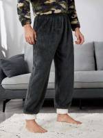 Dark Grey  Men Loungewear Bottoms 3747