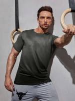  Plain Regular Dark Grey Men Activewear 458