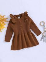 Dark Grey Button Long Sleeve Kids Clothing 828