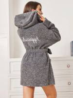  Dark Grey Long Sleeve Underwear  Sleepwear 4191