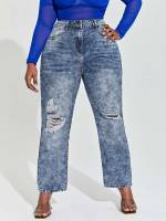   Regular Fit Plus Size Jeans 4962