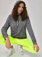  Regular Hooded Plain Women Activewear 409