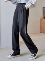   Pleated Women Suit Pants 6594