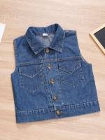 Patched Casual Regular Fit Plain Toddler Boys Clothing 416