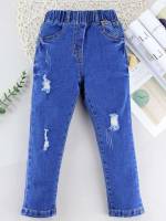 Plain Dark Wash Toddler Boys Denim 4997