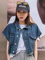 Collar Regular  Women Denim Jackets  Coats 8604