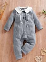  Cute Colorblock Button Baby Clothing 3789