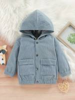 Hooded Long Sleeve Casual Baby Clothing 6695