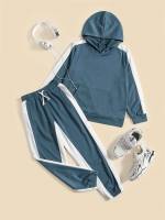  Colorblock Drawstring Regular Fit Boys Clothing 8846