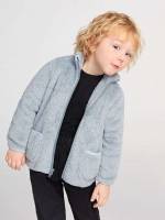 Long Sleeve Regular Stand Collar Casual Toddler Boys Clothing 3166