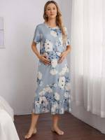   Dusty Blue Maternity 4206