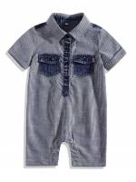 Pocket Regular Fit Preppy Kids Clothing 9719