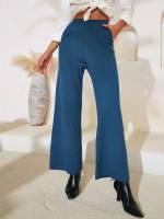 Dusty Blue Elegant Women Clothing 2195