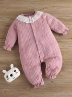  Dusty Pink Ruffle Baby Jumpsuits 1386