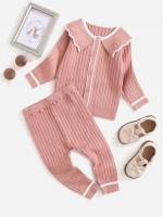  Contrast Binding Dusty Pink Baby Clothing 2260