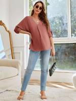  Casual V neck Maternity 7189