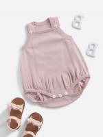 Plain Regular Fit Dusty Pink Baby Sweater Onesies 106