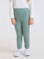 Casual Plain Long Toddler Girls Bottoms 7039