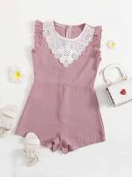  Dusty Pink Casual Sleeveless Girls Clothing 468