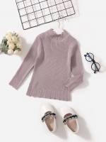  Plain Slim Fit Toddler Girls Knitwear 7948