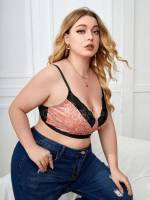  Contrast Lace  Plus Size Bras  Bralettes 2841