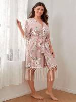  Dusty Pink Women Plus Sleep  Lounge 9242