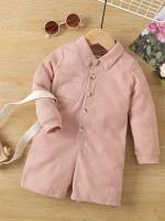  Long Sleeve Plain Dusty Pink Kids Clothing 7203