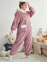  Hooded Cute Long Sleeve Underwear  Sleepwear 3809