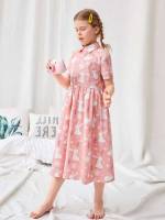  Dusty Pink Collar Girls Loungewear 9709