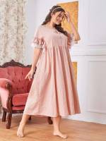  Casual Short Sleeve Plus Size Nightgowns  Sleepshirts 2572