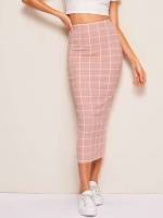  Plaid Elegant Women Skirts 837