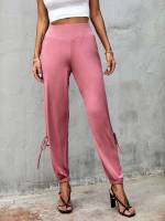  Cropped Plain Women Bottoms 958