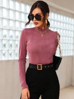 Long Sleeve Sheer Slim Fit Women Clothing 7912