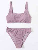  Plain  Women Beachwear 2821