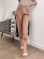  Chain Regular Fit Women Pants 8202