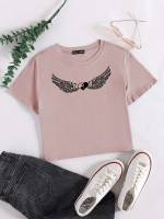  Short Sleeve Crop Women T-Shirts 533