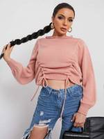  Regular Fit Long Sleeve Dusty Pink Women Clothing 67