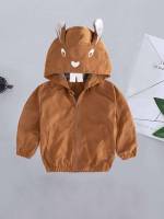 Cartoon Patched Cute Ginger Toddler Boys Outerwear 3869