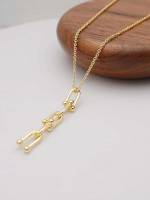  Gold Geometric Fine Necklaces 123