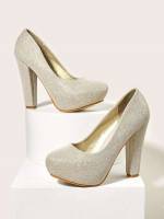  Glamorous Gold Women Pumps 1207