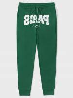  Regular Fit Letter Green Men Bottoms 547