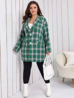  Long Green Button Front Women Plus Clothing 1381